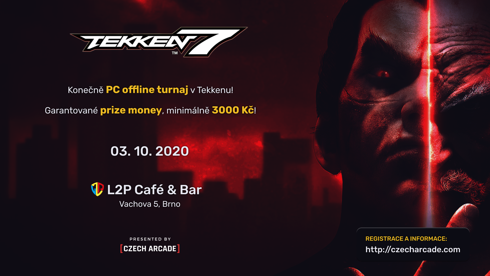 L2P café&bar připravuje v Brně Tekken turnaj